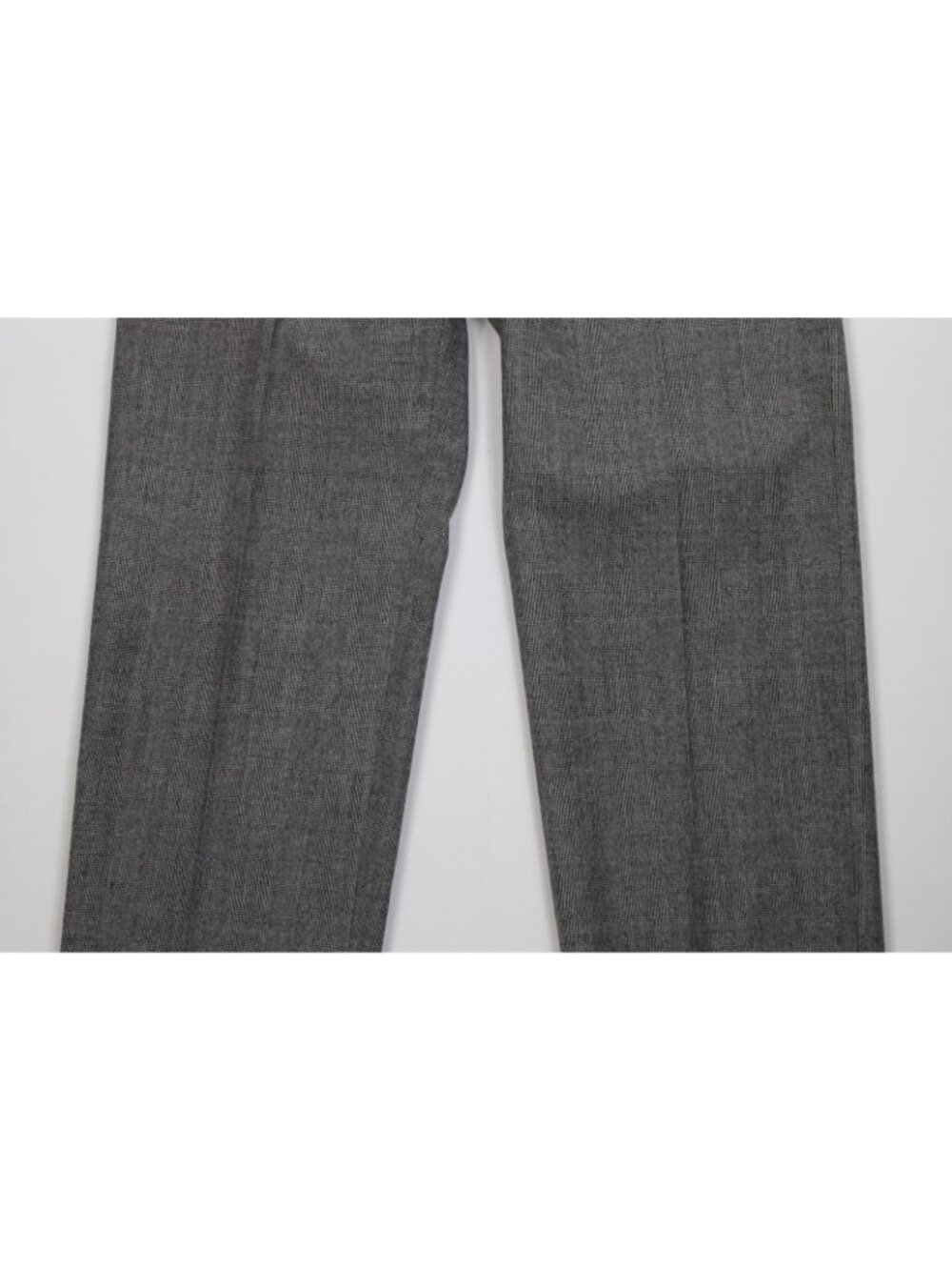 Vintage 70s Christian Dior Mens 34x34 Heavy Wool Knit Wide Leg Chino Pants Plaid - Picture 3 of 15